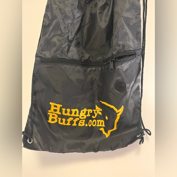 Black Drawstring Backpack - Picture 2 of 3